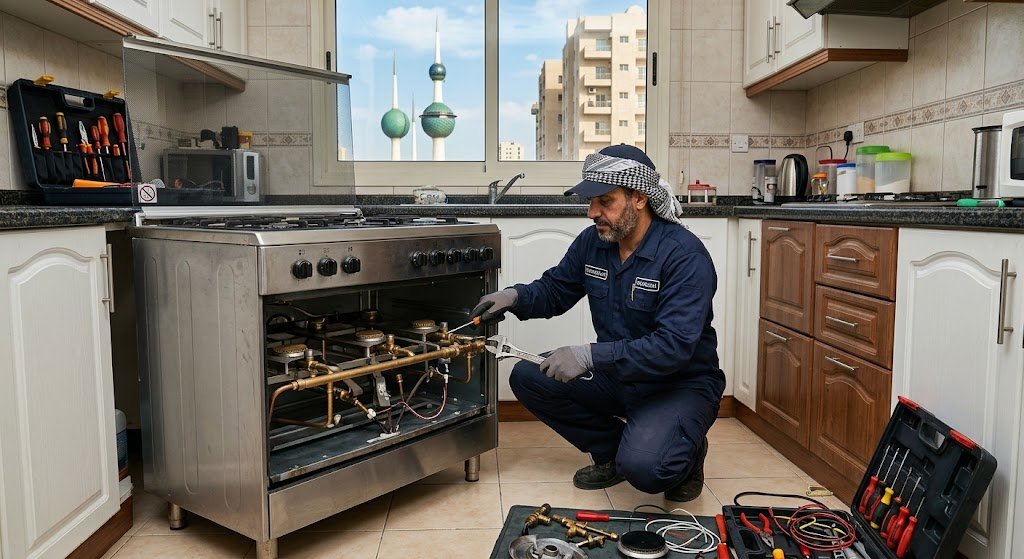 فني تصليح الطباخات سلوى بالكويت لتقديم أفضل خدمات صيانة وإصلاح الأفران باحترافية